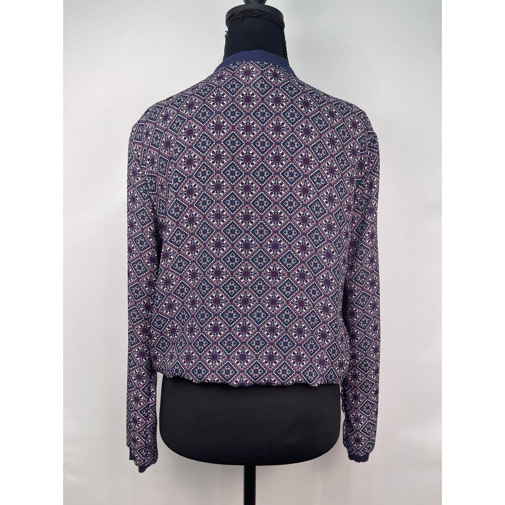 American Rag Geometric Print Zip-Up Jacket Women’s Size Small - Picture 3 of 9
